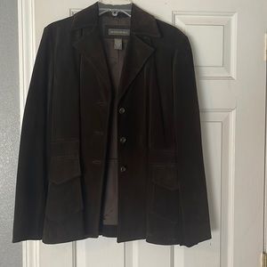 Brown suede jacket